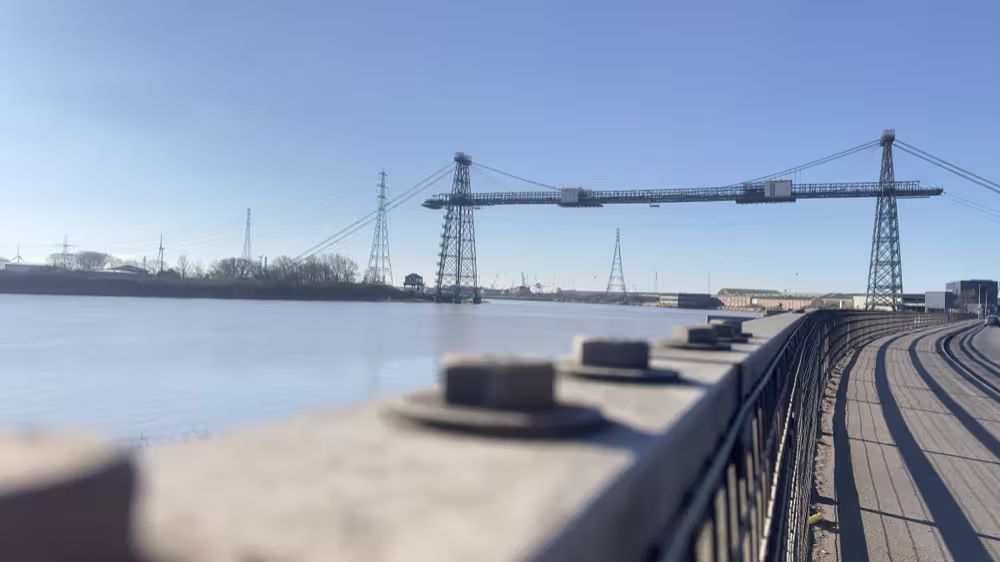 Transporter Bridge across the river