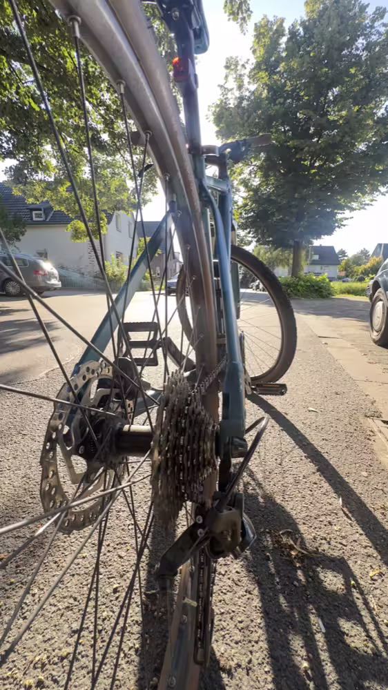 My bicycle in the street