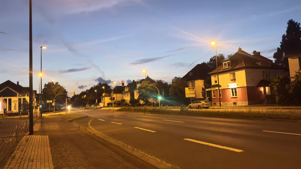 Street at dusk